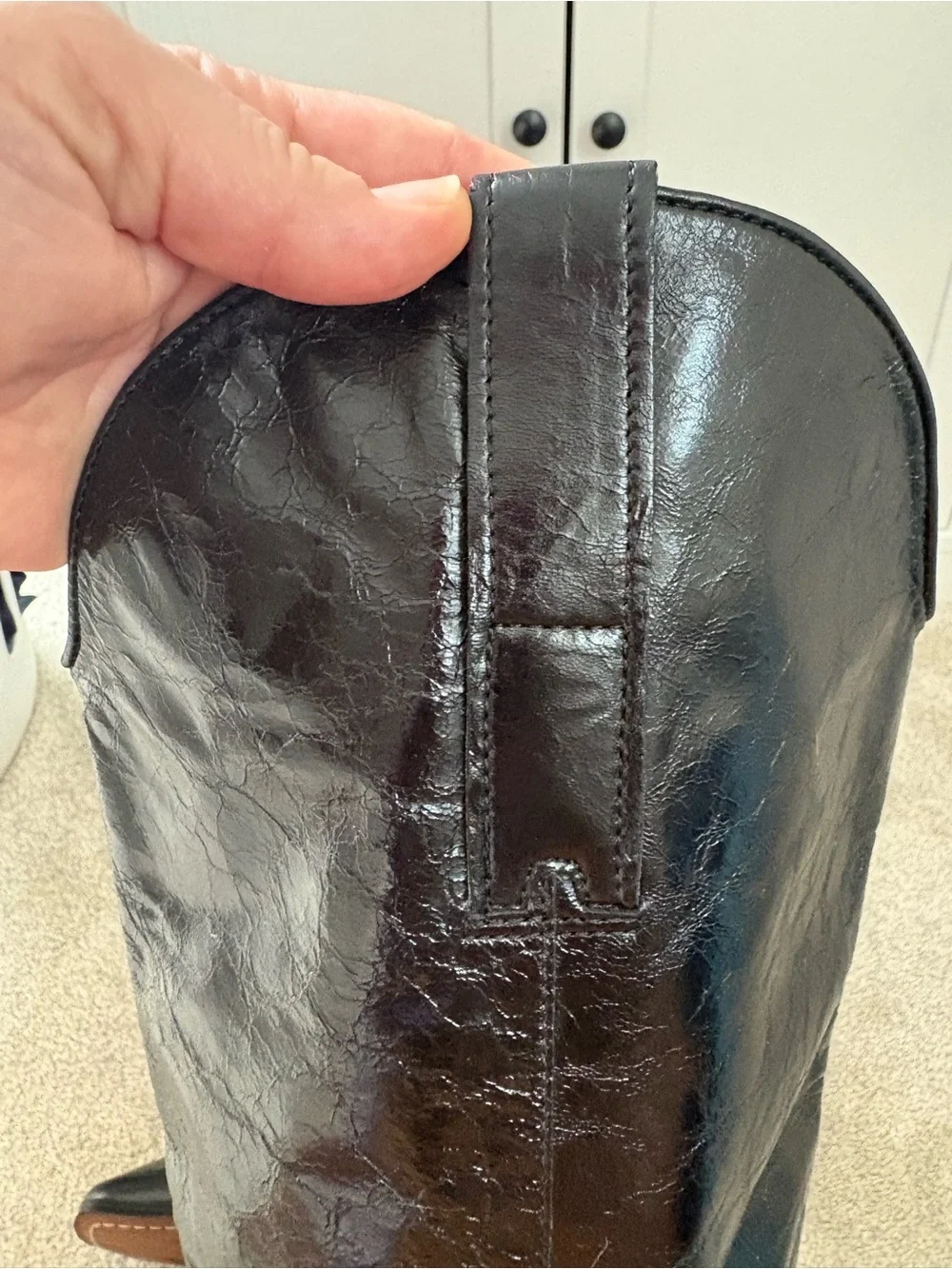 Women's Sam Edelman Britten Western Square Toe Boot SZ 11